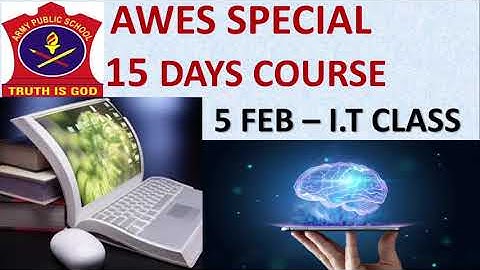 AWES 2022 course  05 FEB. VIDEO| I.T special video