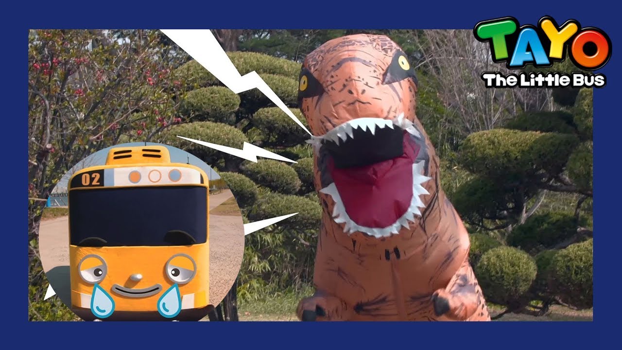 Dinosaur Song l Tyrannosaurus Song l Tayo in Real Life l Tayo the ...