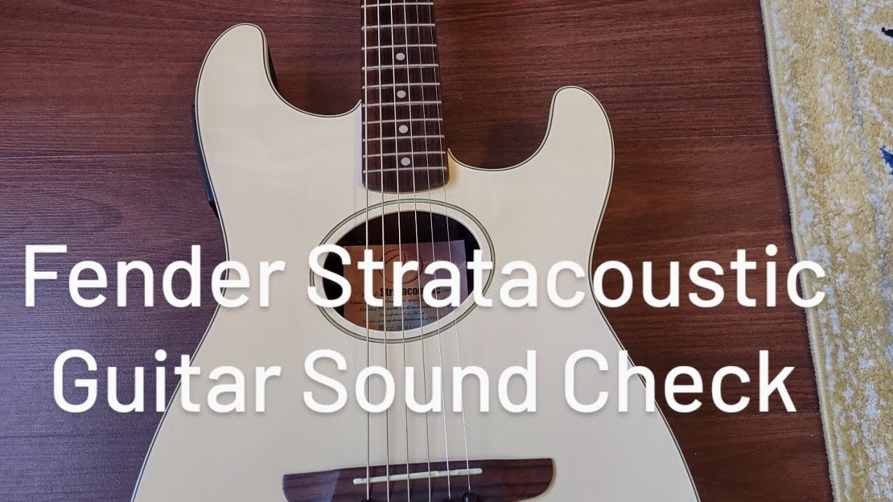 Fender Stratacoustic OWT Guitar Sound Check