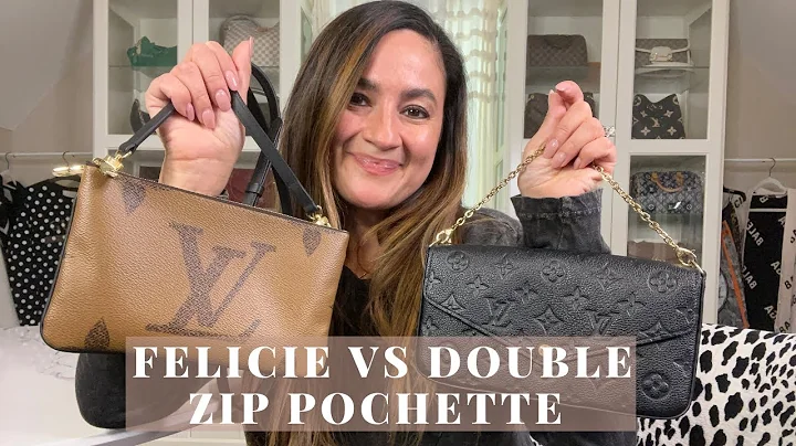 LOUIS VUITTON FELICIE VS DOUBLE ZIP POCHETTE | COMPARISON REVIEW | WHAT FITS INSIDE + MOD SHOTS