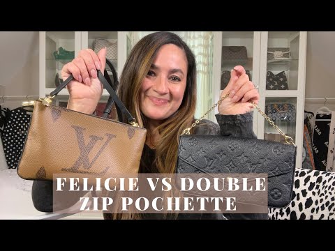 Review of the Louis Vuitton Double Zip Pochette in Marine Rouge