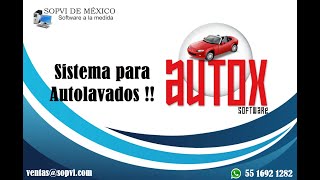 Autox Punto De Venta - Software Para Autolavados