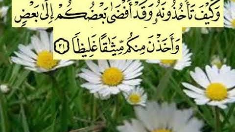 سورة النساء اية ٢١ جمال القرش