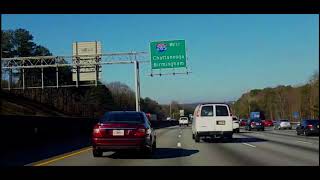 Atlanta (Norcross) to Auburn, AL Dashcam Footage, 2018