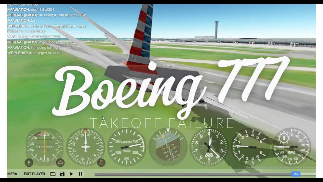 American Airlines Boeing 777 Takeoff Failure