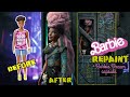 Barbie Doll customization Repaint | Cyberpunk Fashionista Barbie + Custom Dollhouse