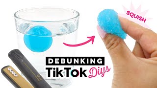 Debunking 3 DIY Viral Videos from TikTok! Jelly Balls, Melted Beads and Frozen Slime?