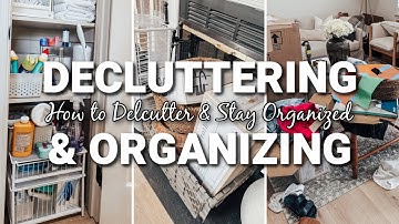 CLEAN UP, DECLUTTER & ORGANIZE 2025 | DECLUTTERING & ORGANIZING | HOW TO DECLUTTER & STAY ORGANIZED