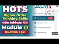 #HOTS #higer order #thinking skills||#Module 6 complete 💯✅#youtubeshorts #viral #Search#holts
