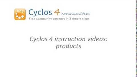 Cyclos 4 instructions - 4. Products