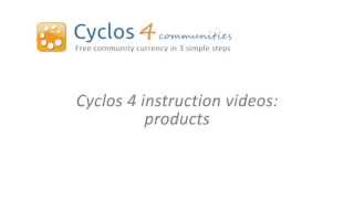 Cyclos 4 instructions - 4. Products