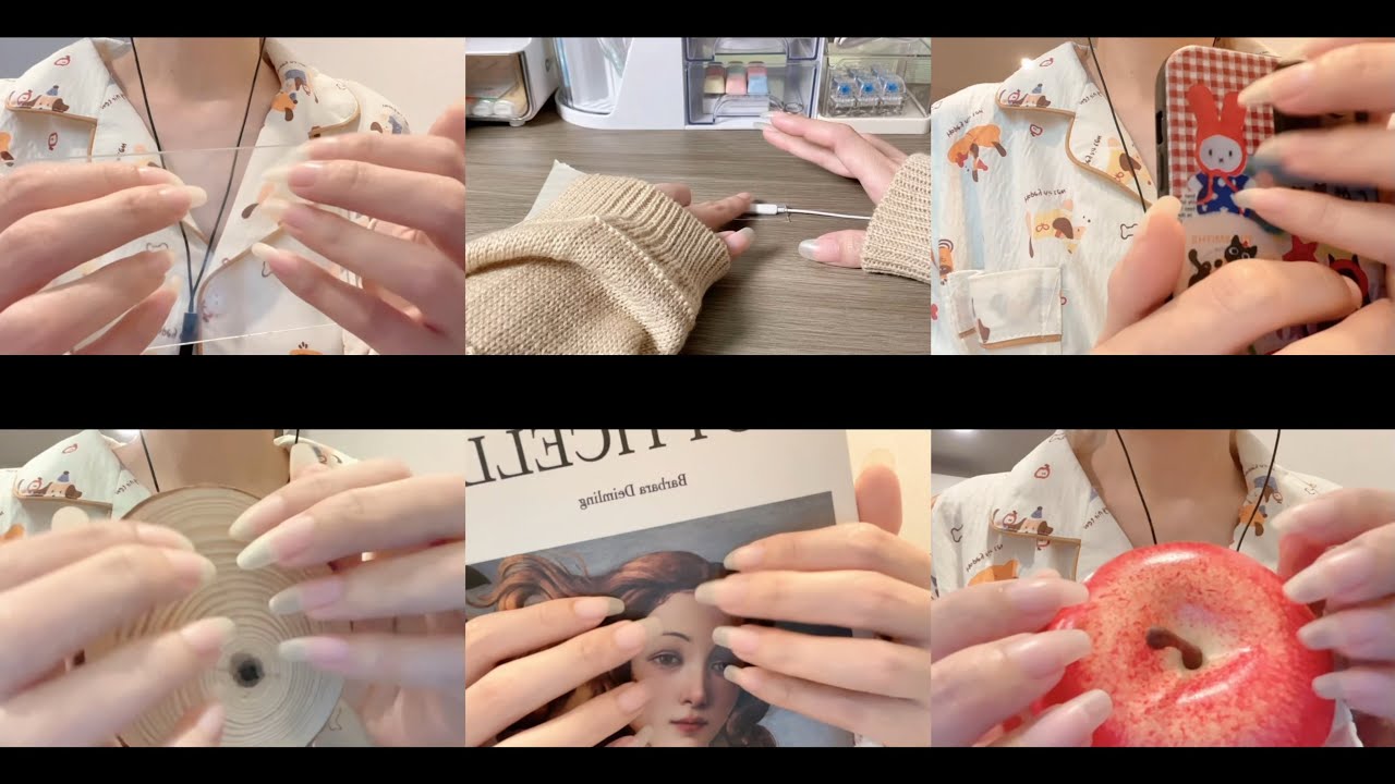 asmr รวมเสียงเคาะกล่อมนอน1ชั่วโมง💤