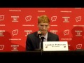 Wisconsin's Brad Navin, Joseph LaBate, Landon Peterson, March 13, 2015