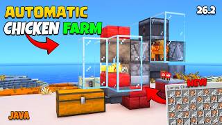 Easy Automatic Cooked NEW Chicken Farm Minecraft  26.2