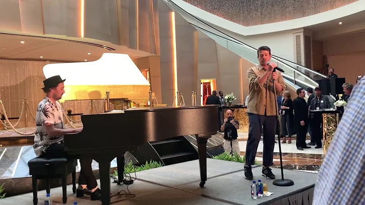 Nate Ruess and Jon Titterington perform Elvis Cant...