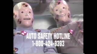 You Coul Learn a Lot From a Dummy - Auto Safety Hotline - 1995 PSA