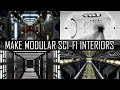 Make modular sci-fi interiors in Blender.