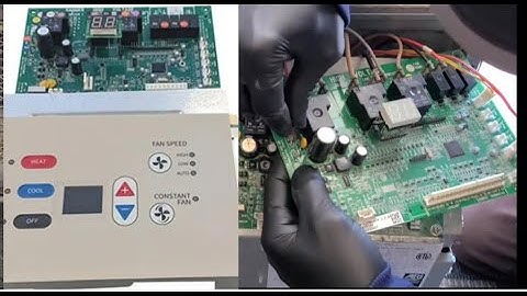 How to replace a circuit board on Amana PTAC