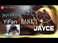  jayceking yifan jayce vs ksante  yifan rank 1 jayce guide