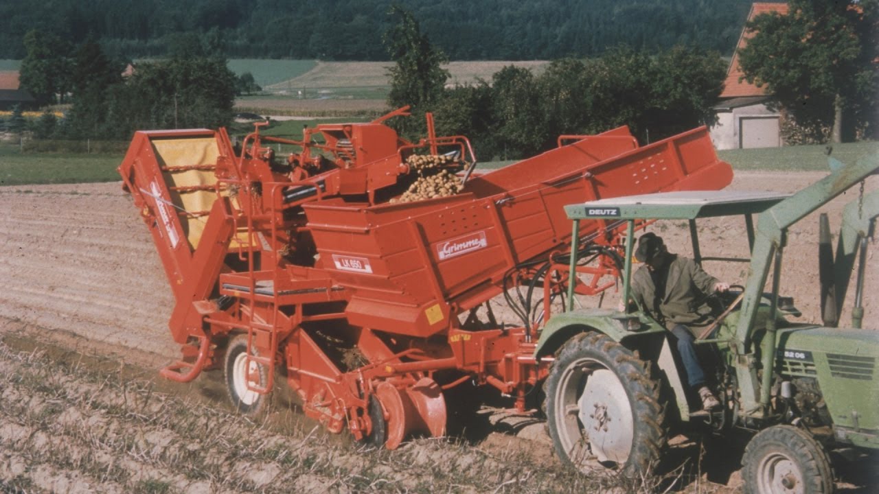 GRIMME | Einreihige Kartoffelerntetechnik in den 1980ern