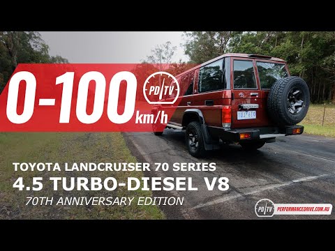 2022 Toyota LandCruiser 70 Series (70th Anniversary Edition) 0-100km/h & engine sound