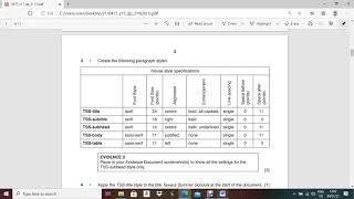 IGCSE ICT May June 2017 21 Word processing