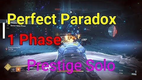 Dawnblade 1 Phase Perfect Paradox - Tree of Probabilities Prestige Solo Nightfall