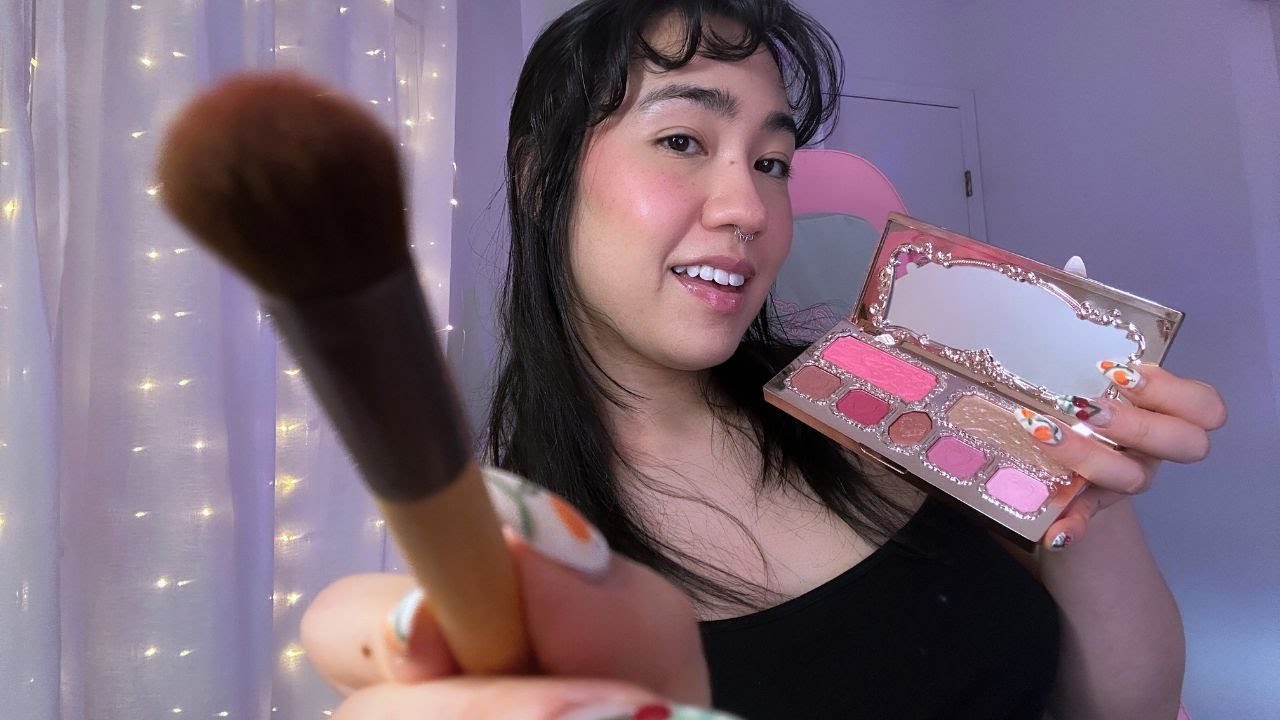 lofi asmr doing your makeup (on the screen)