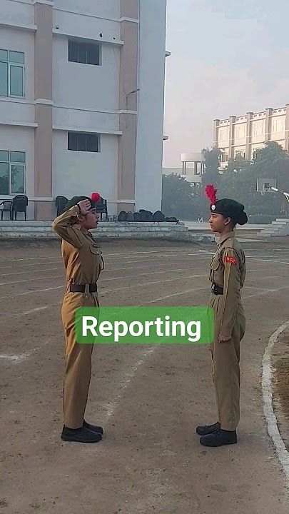 How to report your senior cadet 🇮🇳👍 #ncc #trending #viral #shortvideo #shorts