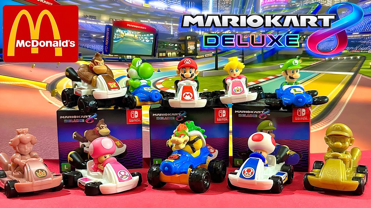 BRINDE MARIO KART 8 DELUXE NO MC LANCHE FELIZ! NOVEMBRO 2024 COLEÇÃO COMPLETA MC DONALDS PETER TOYS