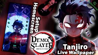 Tanjiro Kamado - Demon Slayer  - Live Wallpaper & Android setup - Customize your Homescreen -EP105 screenshot 3