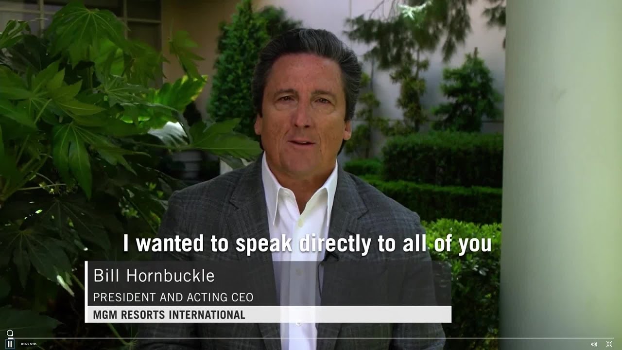MGM Resorts CEO posts video message to employees, donations push employee relief fund to $4M
