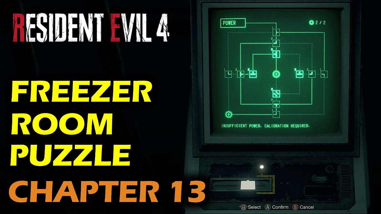 Freezer room power puzzle - Resident Evil 4