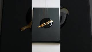 Satisfying Resin Art: Kintsugi Gold Veins on Black