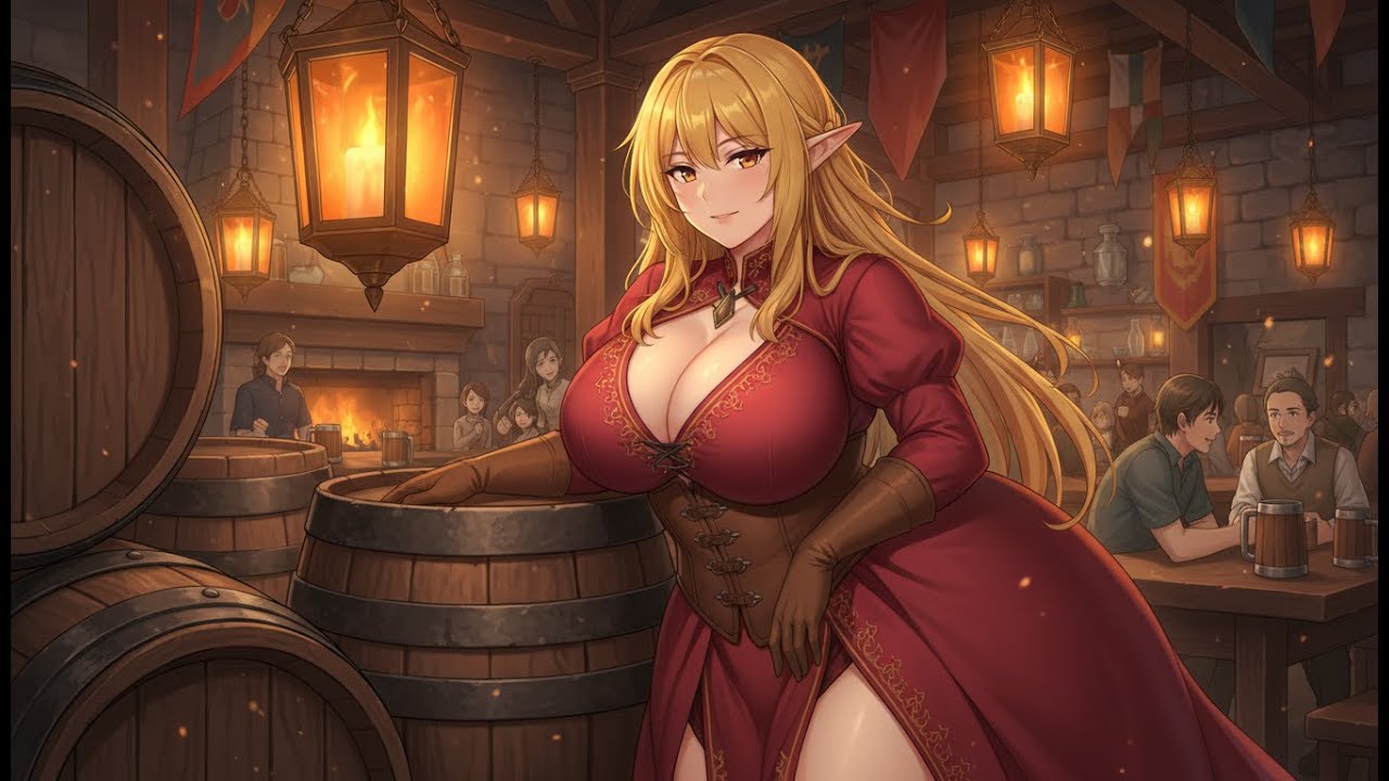 Cozy Medieval Inn Ambience 🍻 Fantasy Tavern Music
