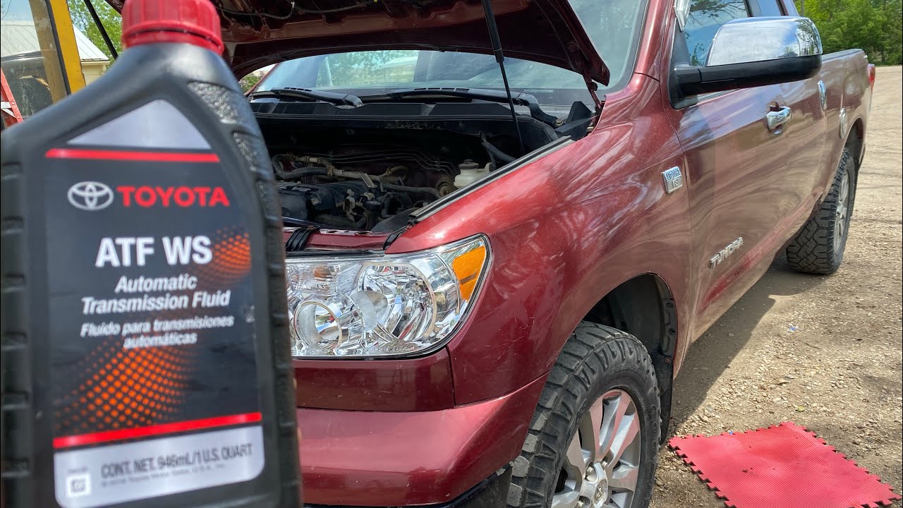 Toyota Tundra 4.7 4x4 Transmission Fluid Change - YouTube