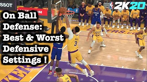 NBA 2K20 On Ball Defense Tips + Best Defensive Settings Tutorial: How to Play On Ball Defense Pt.2