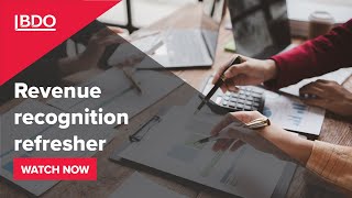 Webinar | Revenue recognition refresher