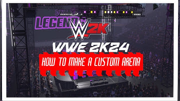 WWE 2k24: How To Make A Custom Arena #wwe #wwe2k24 #wwegames