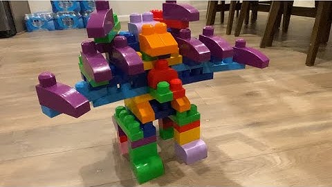 ASMR Toys - Ultimate Mecha Robot with Missile Launcher / Mega Bloks First Builders