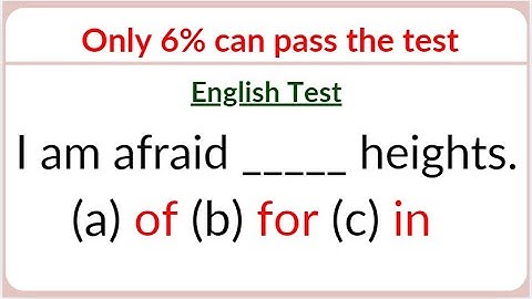 English Mixed Grammar Test 🌟 Only 1% can pass the test