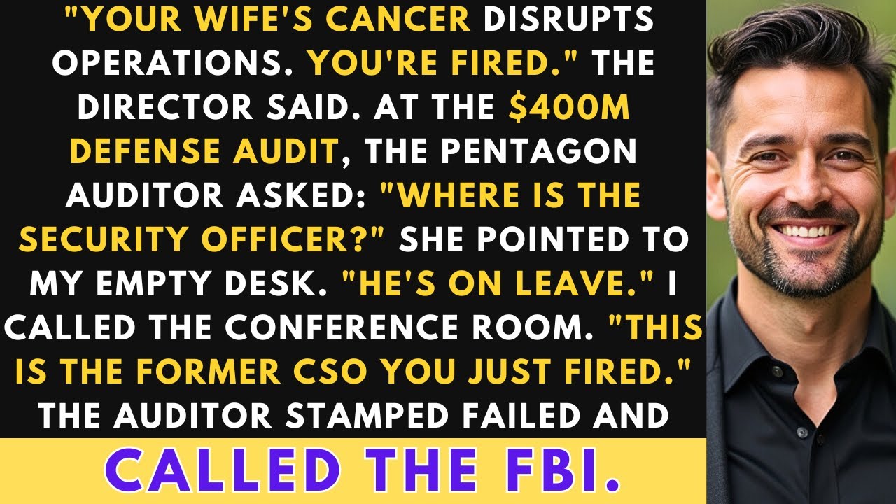 I was fired for having a wife with cancer. My termination letter called it “operational incompatibility.” But I had 20 years of Navy training, and I knew exactly what they’d do next. Three weeks...