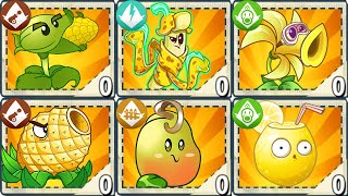 All YELLOW Plants Power-Up! in Plants vs Zombies 2 Final Bosses