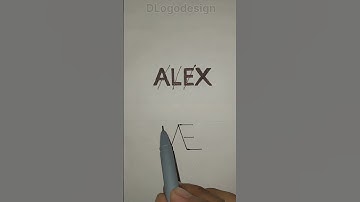 Alex name logo design #Alex #ytshortsvideo #DLogodesign
