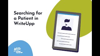 Searching for a Patient in WriteUpp