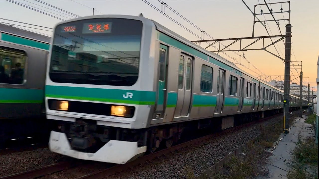 【110km/h超限定】遅延で回復運転多発！常磐快速線 高速通過集