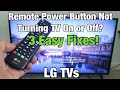 LG TV: Remote Power Button Not Working? 3 Easy Solutions