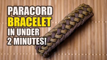 Make a Intertwined Half Hitch PARACORD BRACELET In UNDER 2 MINUTES!