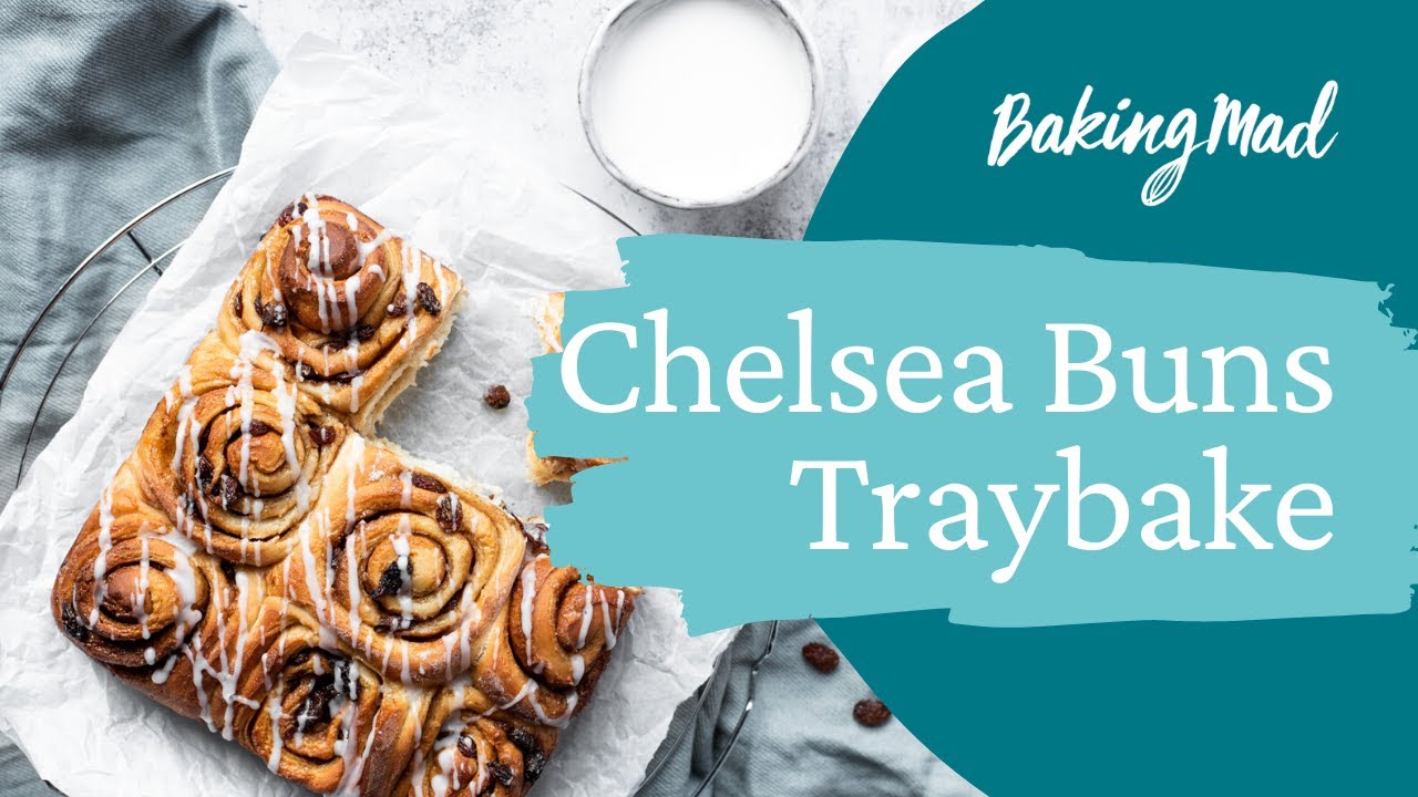 How to Make Chelsea Buns Tray Bake Baking Mad YouTube