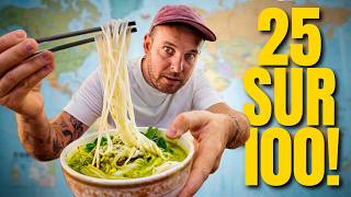 Je suis partis MANGER dans 25 Pays sur 100! 🌍